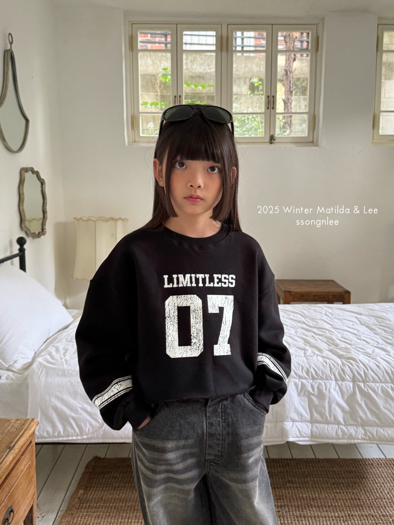 Matilda & Lee - Korean Children Fashion - #childrensboutique - Limit Line Crop Sweatshirt - 10