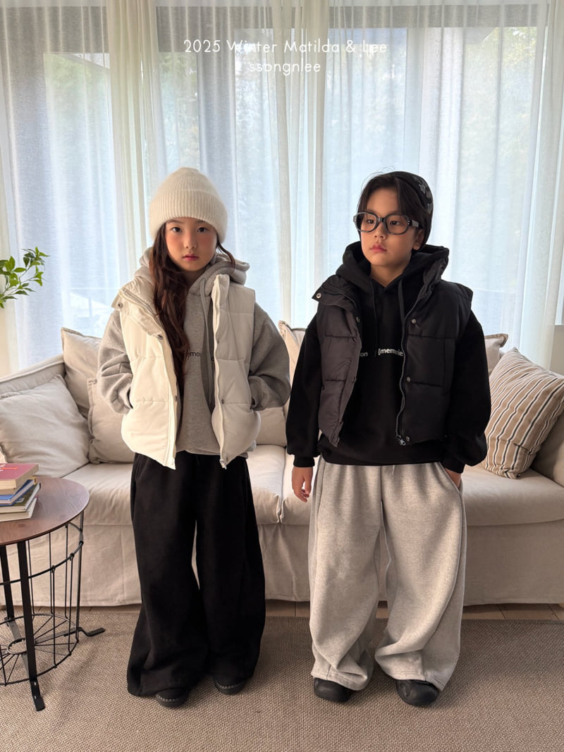 Matilda & Lee - Korean Children Fashion - #childrensboutique - Wide Line String Pants