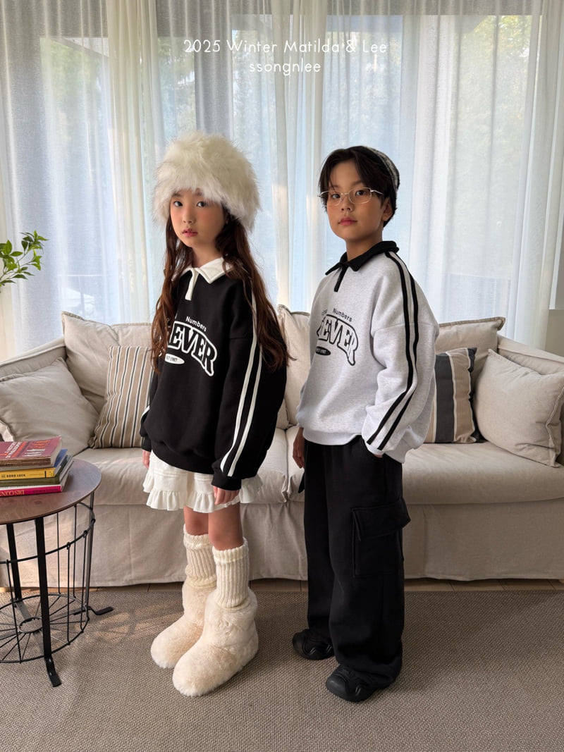 Matilda & Lee - Korean Children Fashion - #designkidswear - Forever Collar Sweatshirt - 12