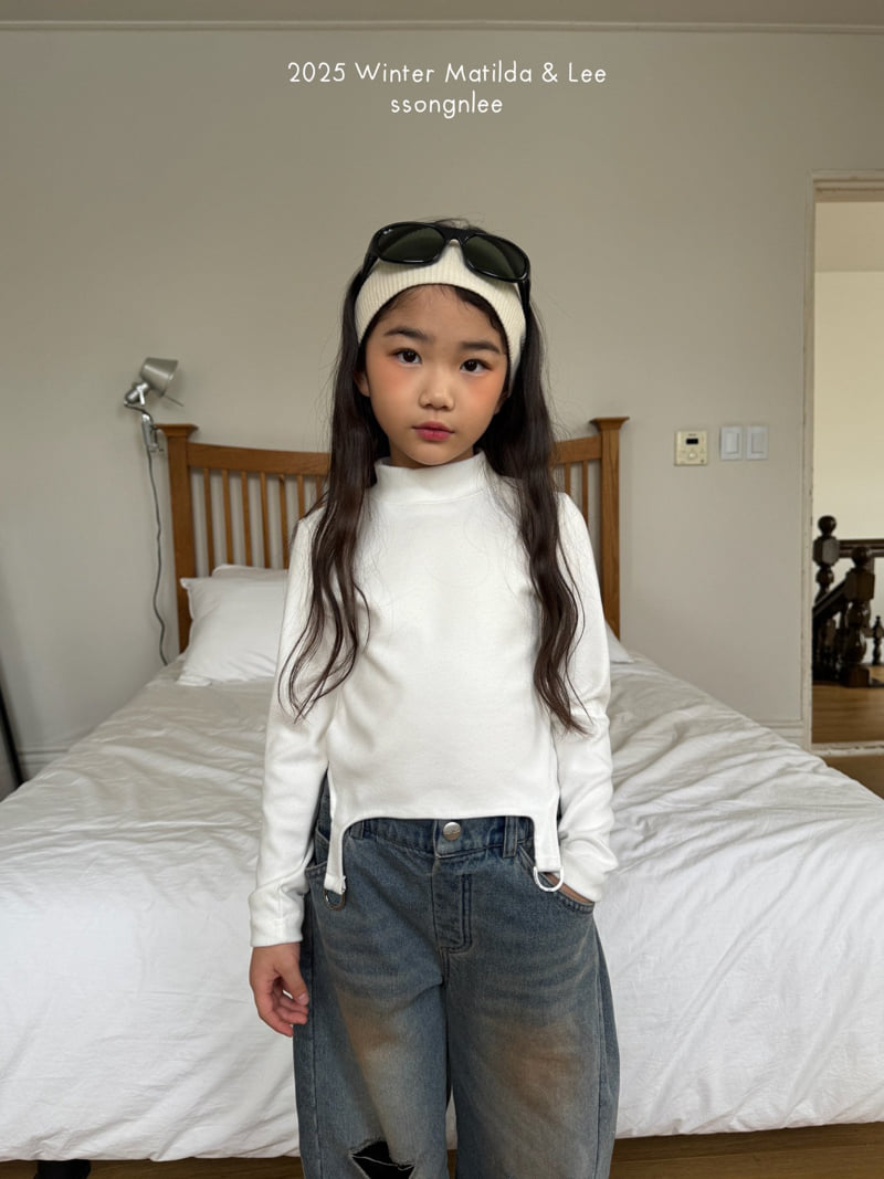 Matilda & Lee - Korean Children Fashion - #designkidswear - D-ring Half Turtleneck Tee - 6