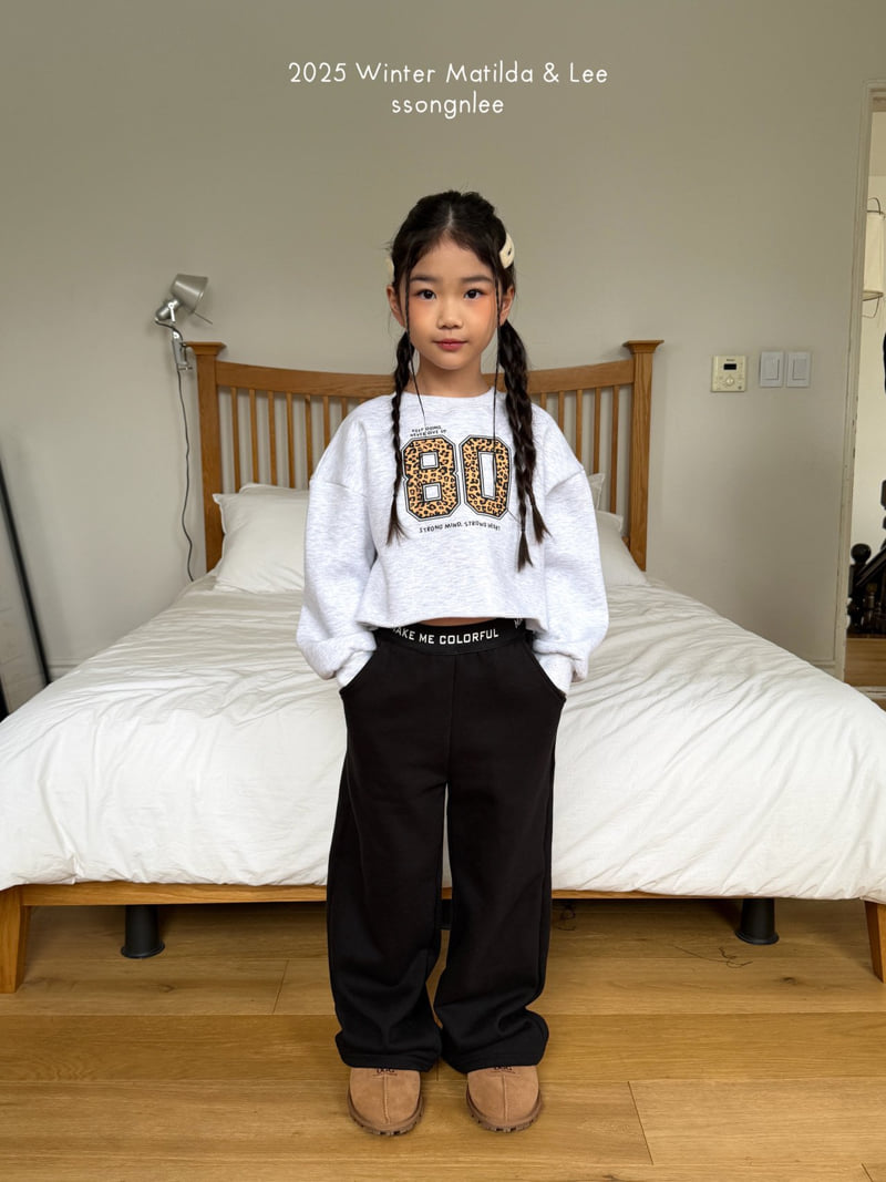Matilda & Lee - Korean Children Fashion - #designkidswear - Leo Crop Sweatshirt - 9