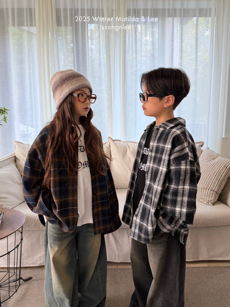 Matilda & Lee - Korean Children Fashion - #designkidswear - Cozy Check Shirt - 8