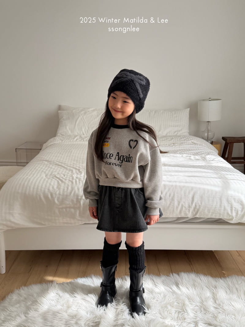 Matilda & Lee - Korean Children Fashion - #designkidswear - Once Crop Sweatshirt - 6