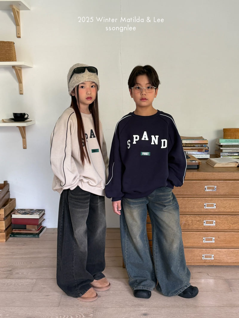 Matilda & Lee - Korean Children Fashion - #designkidswear - Spanned Line Sweatshirt - 5