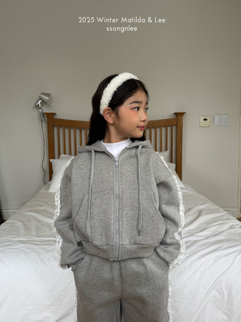 Matilda & Lee - Korean Children Fashion - #designkidswear - Winter Lace Zip-up Hood - 12