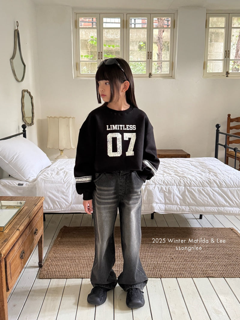 Matilda & Lee - Korean Children Fashion - #designkidswear - Limit Line Crop Sweatshirt - 11