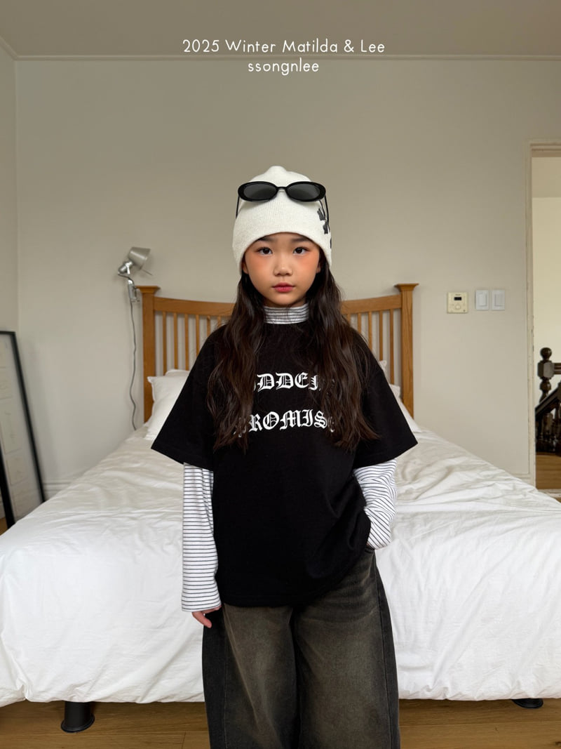 Matilda & Lee - Korean Children Fashion - #designkidswear - Winter Hidden Short Sleeve Tee - 3