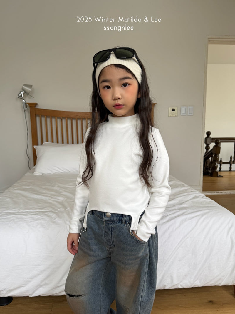 Matilda & Lee - Korean Children Fashion - #discoveringself - D-ring Half Turtleneck Tee - 7