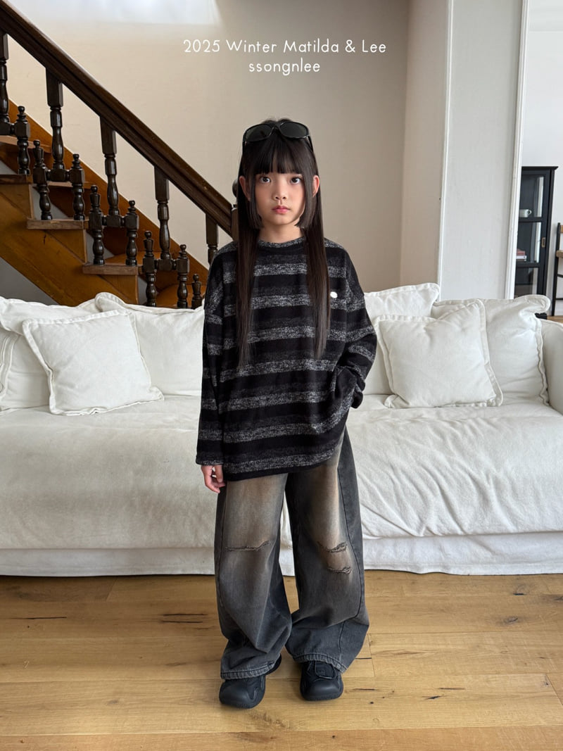 Matilda & Lee - Korean Children Fashion - #discoveringself - Mono Stripe Knit - 12
