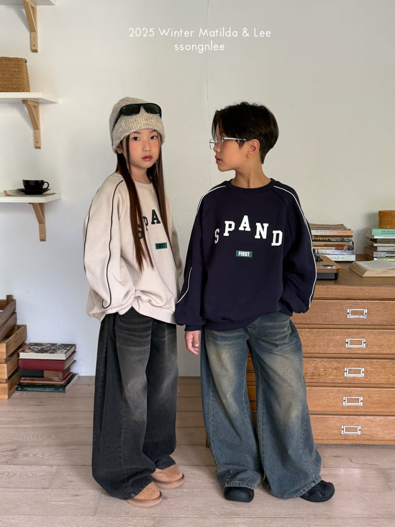 Matilda & Lee - Korean Children Fashion - #discoveringself - Spanned Line Sweatshirt - 6