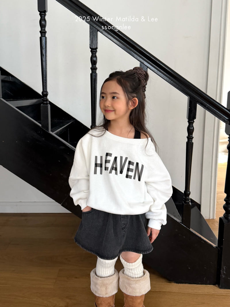 Matilda & Lee - Korean Children Fashion - #designkidswear - Heaven Off Shoulder Sweatshirt - 4
