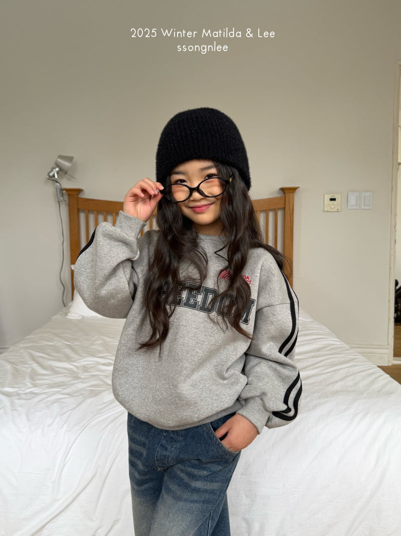 Matilda & Lee - Korean Children Fashion - #discoveringself - Freedom Line Sweatshirt - 3