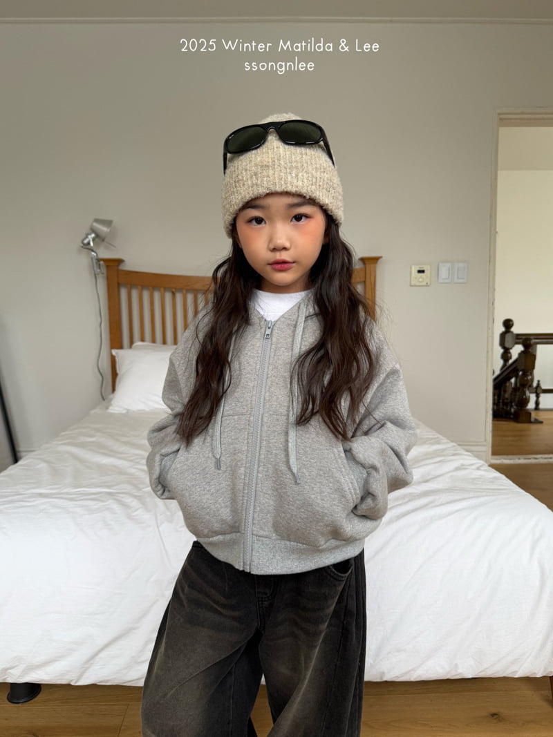 Matilda & Lee - Korean Children Fashion - #fashionkids - Cubic Lettering Zip-up Hood - 12
