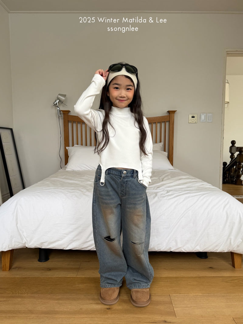 Matilda & Lee - Korean Children Fashion - #fashionkids - D-ring Half Turtleneck Tee - 8