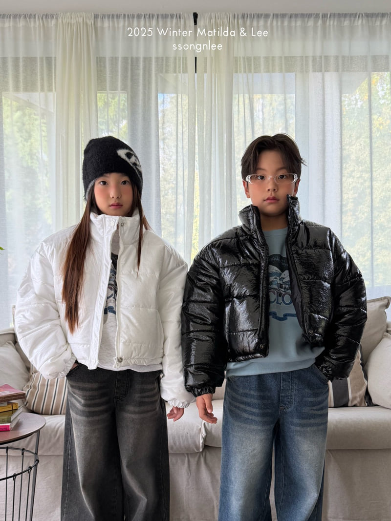 Matilda & Lee - Korean Children Fashion - #discoveringself - Glossy Crop Puffer Jacket - 4