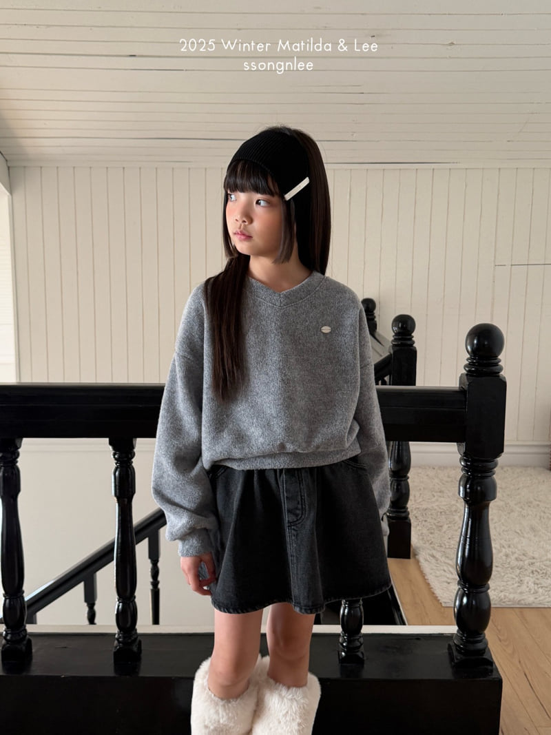 Matilda & Lee - Korean Children Fashion - #fashionkids - Winter V Neck Knit - 10