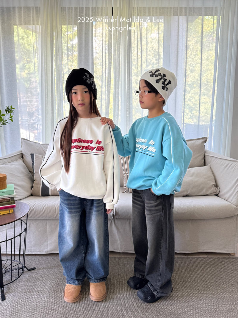 Matilda & Lee - Korean Children Fashion - #kidsshorts - Every Happy Sweatshirt - 10