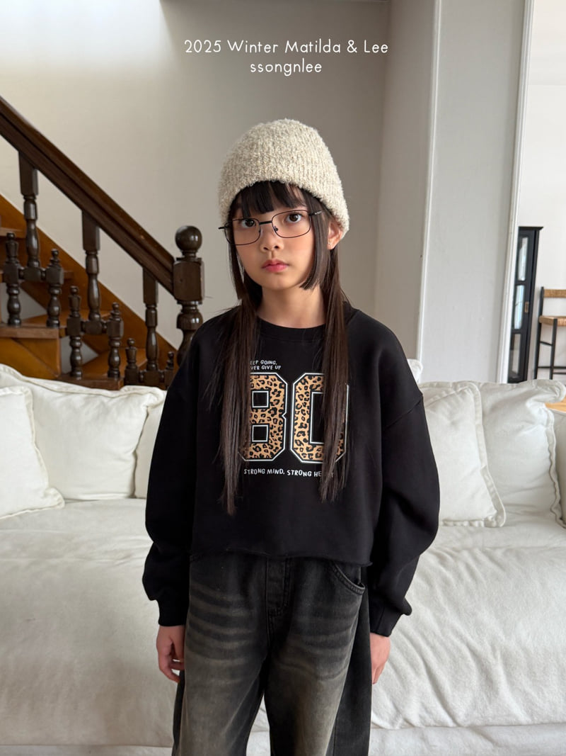 Matilda & Lee - Korean Children Fashion - #kidsshorts - Leo Crop Sweatshirt - 12