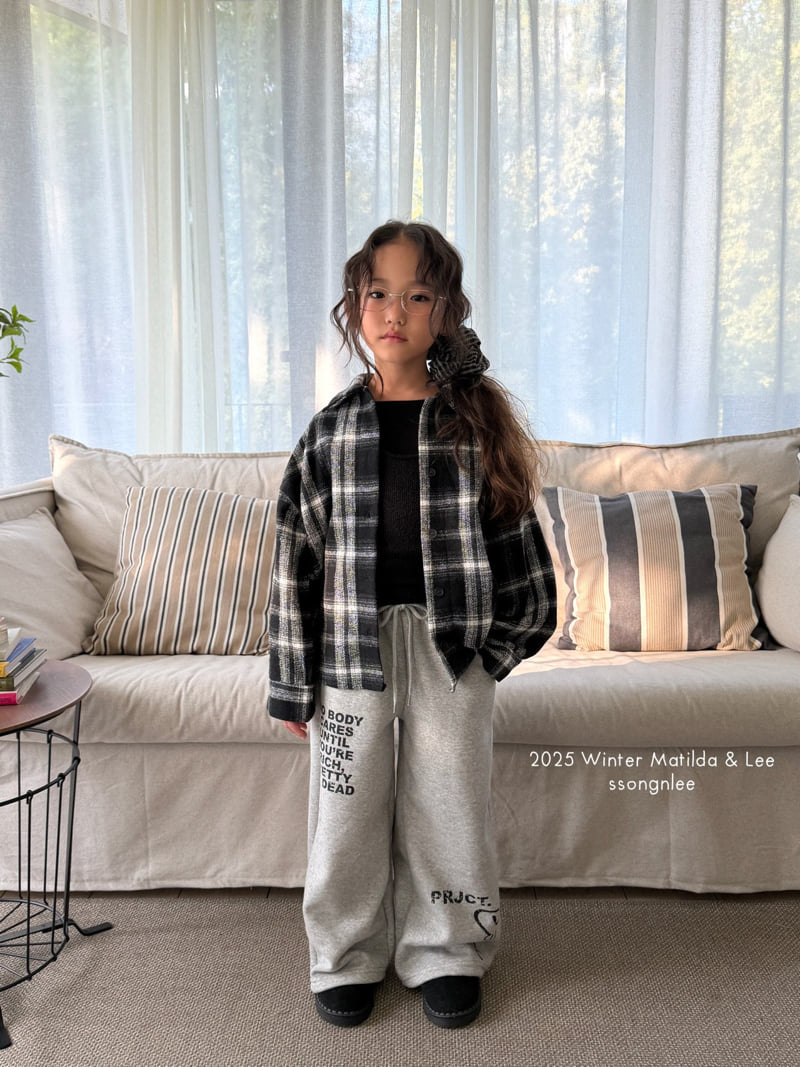 Matilda & Lee - Korean Children Fashion - #kidsshorts - Cozy Check Shirt - 11