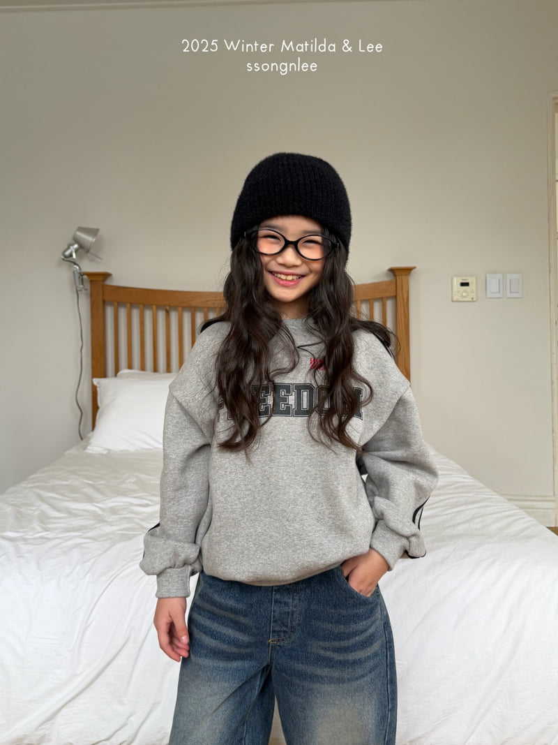 Matilda & Lee - Korean Children Fashion - #kidsshorts - Freedom Line Sweatshirt - 5