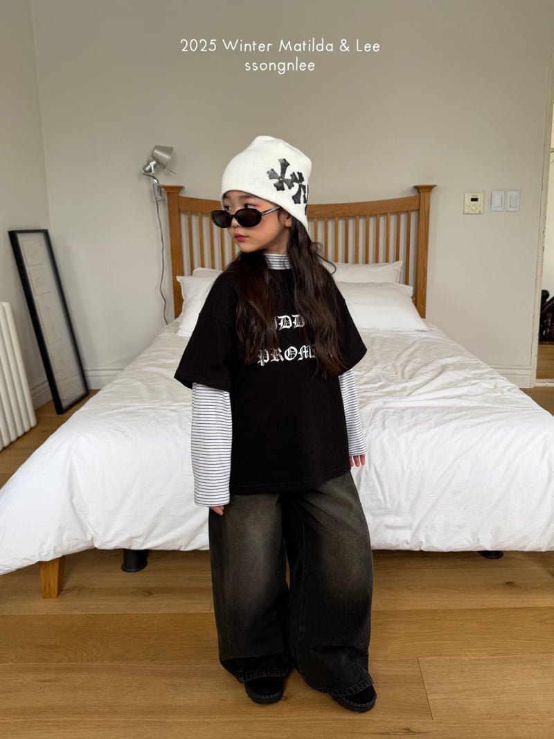 Matilda & Lee - Korean Children Fashion - #kidsshorts - Winter Hidden Short Sleeve Tee - 6