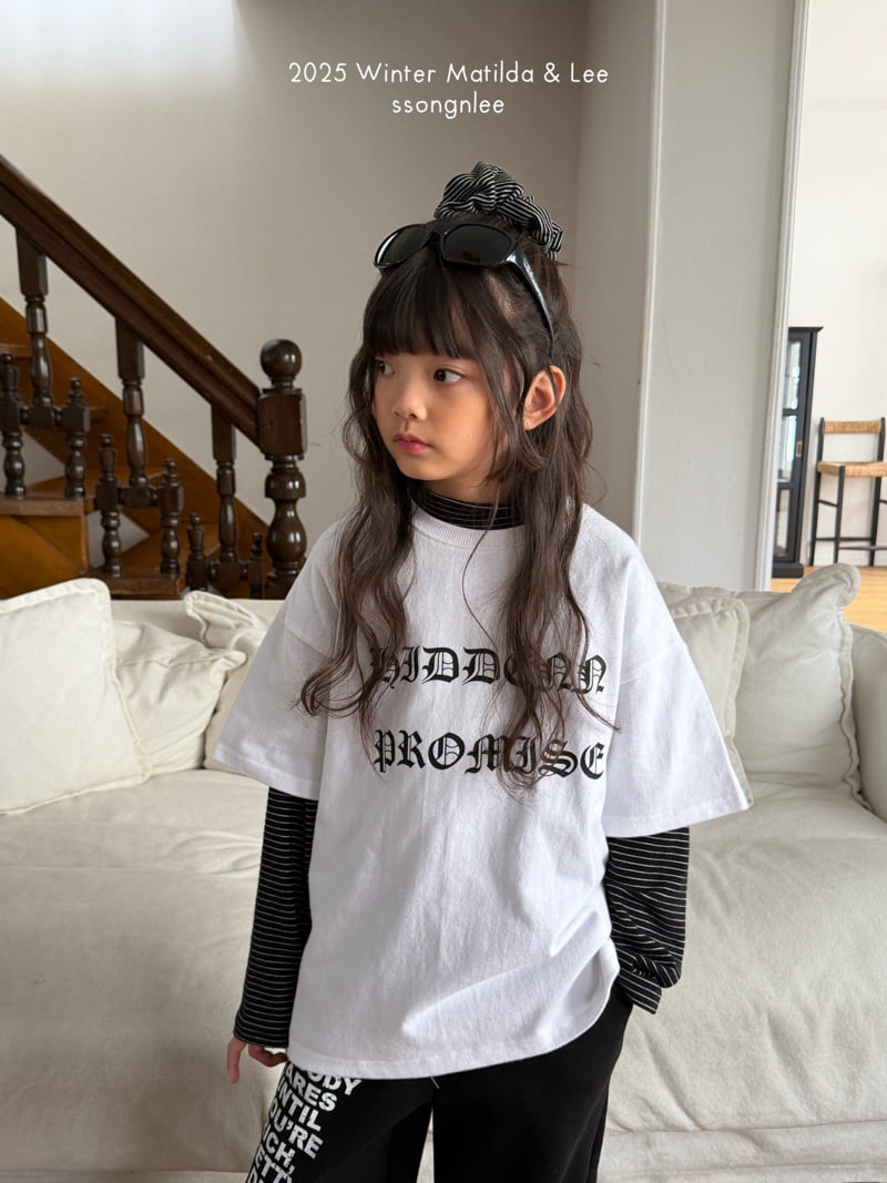Matilda & Lee - Korean Children Fashion - #kidsstore - Stripe Half Turtleneck Tee