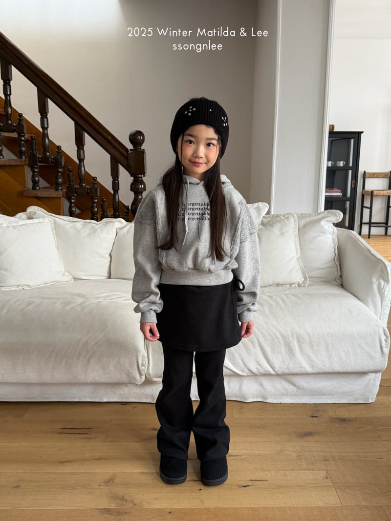 Matilda & Lee - Korean Children Fashion - #kidsstore - Knit Layered Hoodie - 3