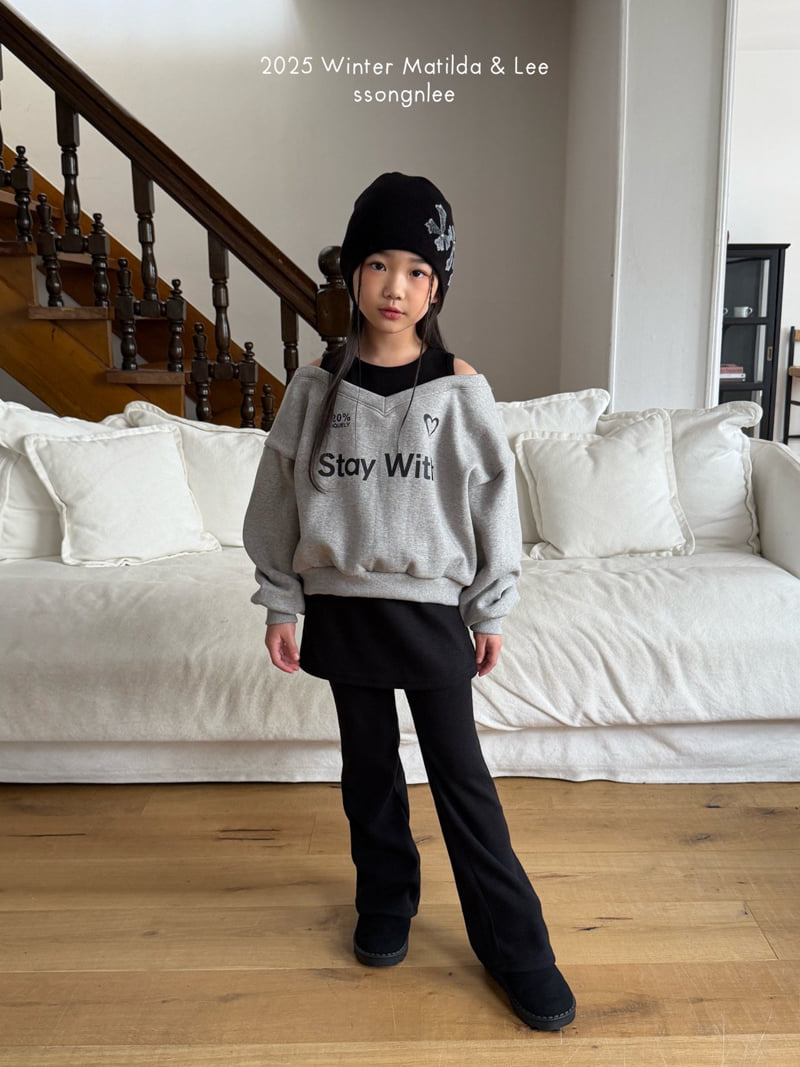 Matilda & Lee - Korean Children Fashion - #kidsstore - With Slit Sweatshirt - 3