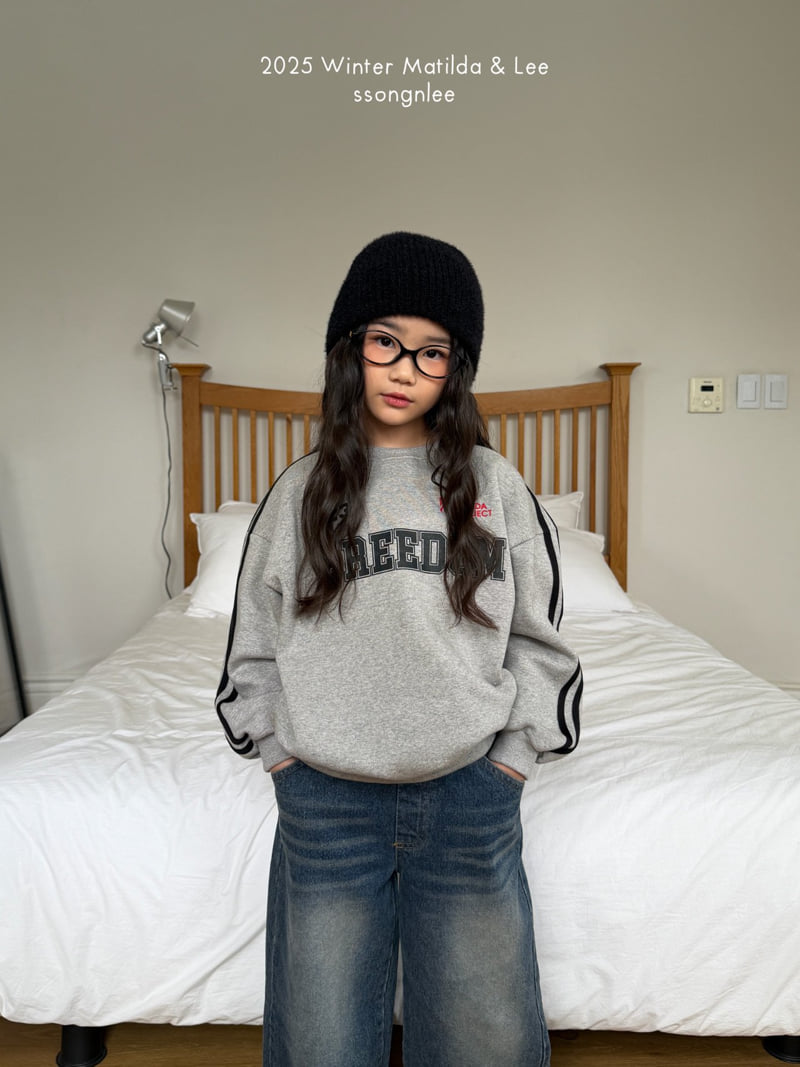 Matilda & Lee - Korean Children Fashion - #kidsstore - Freedom Line Sweatshirt - 6