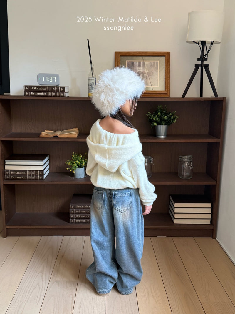 Matilda & Lee - Korean Children Fashion - #kidzfashiontrend - Faded Washed Denim Pants - 6