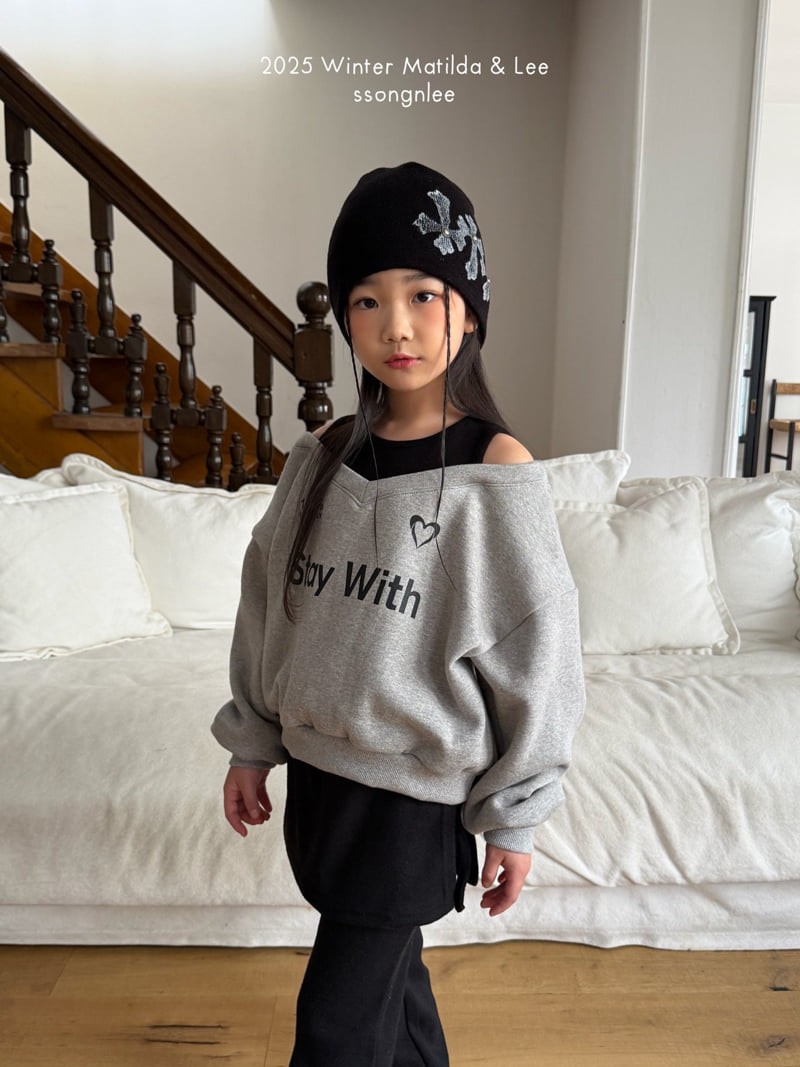 Matilda & Lee - Korean Children Fashion - #kidsstore - With Slit Sweatshirt - 4