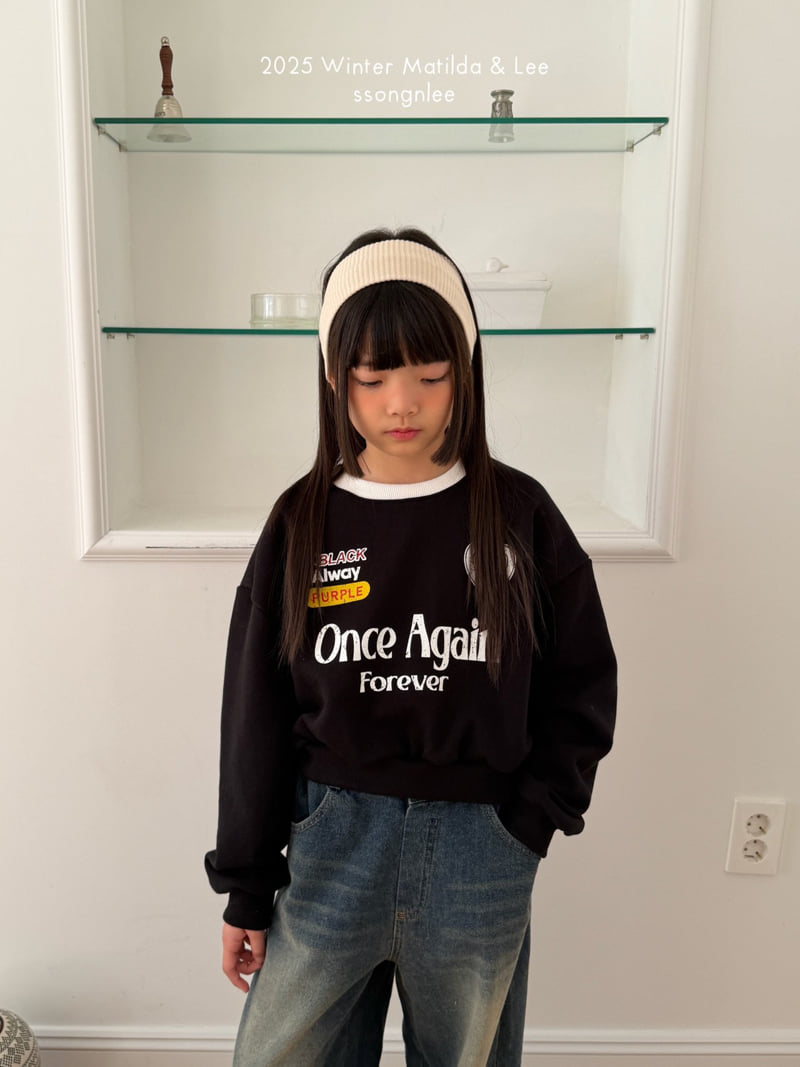 Matilda & Lee - Korean Children Fashion - #kidzfashiontrend - Once Crop Sweatshirt - 11