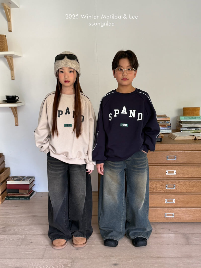 Matilda & Lee - Korean Children Fashion - #kidzfashiontrend - Spanned Line Sweatshirt - 10