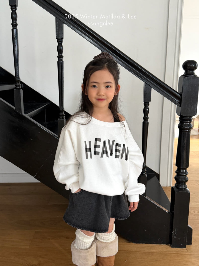 Matilda & Lee - Korean Children Fashion - #kidzfashiontrend - Heaven Off Shoulder Sweatshirt - 8