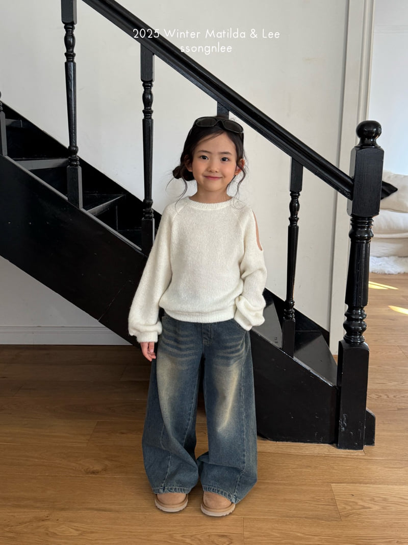 Matilda & Lee - Korean Children Fashion - #kidzfashiontrend - Shoulder Cutout Knit - 12