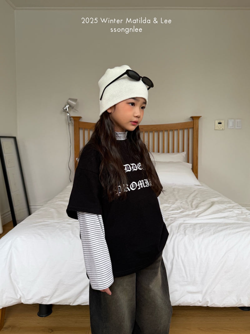 Matilda & Lee - Korean Children Fashion - #kidzfashiontrend - Winter Hidden Short Sleeve Tee - 8