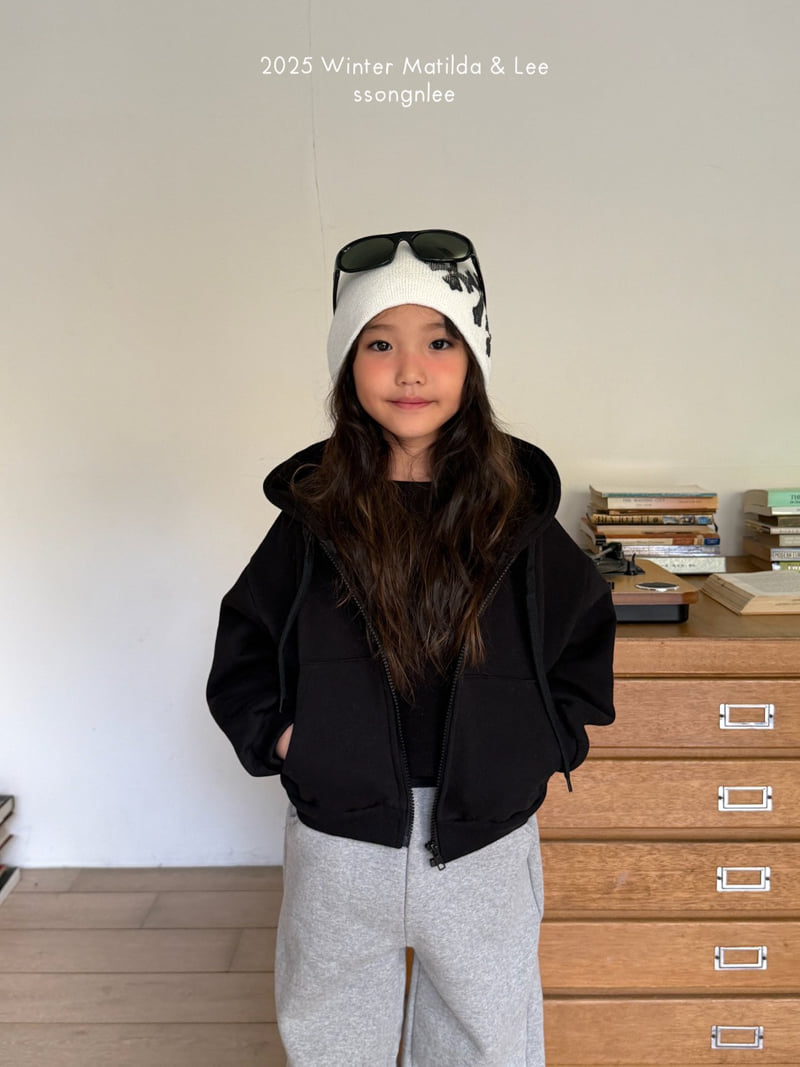 Matilda & Lee - Korean Children Fashion - #littlefashionista - Cubic Lettering Zip-up Hood - 3