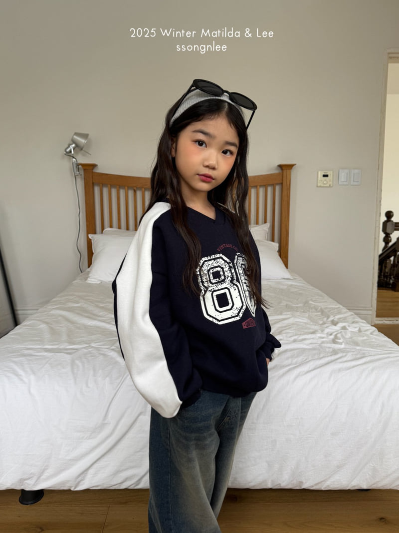 Matilda & Lee - Korean Children Fashion - #littlefashionista - Vintage V Neck Sweatshirt - 11