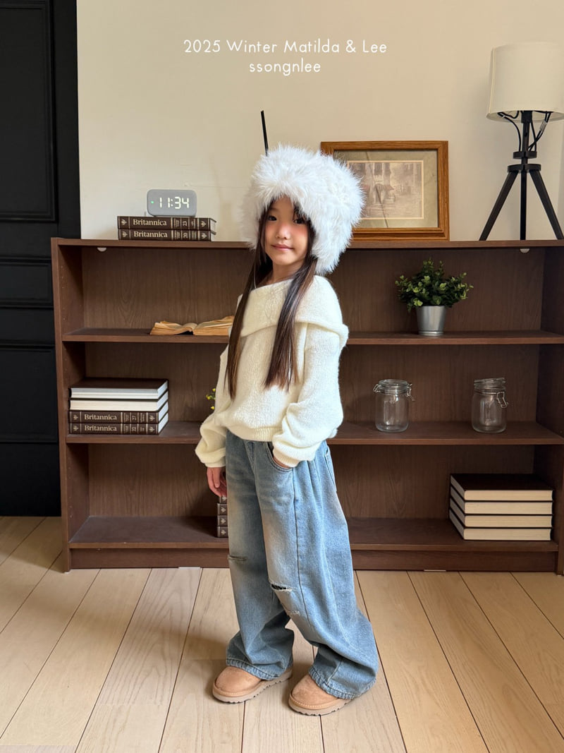 Matilda & Lee - Korean Children Fashion - #littlefashionista - Faded Washed Denim Pants - 8