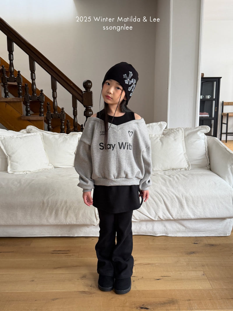 Matilda & Lee - Korean Children Fashion - #littlefashionista - With Slit Sweatshirt - 6