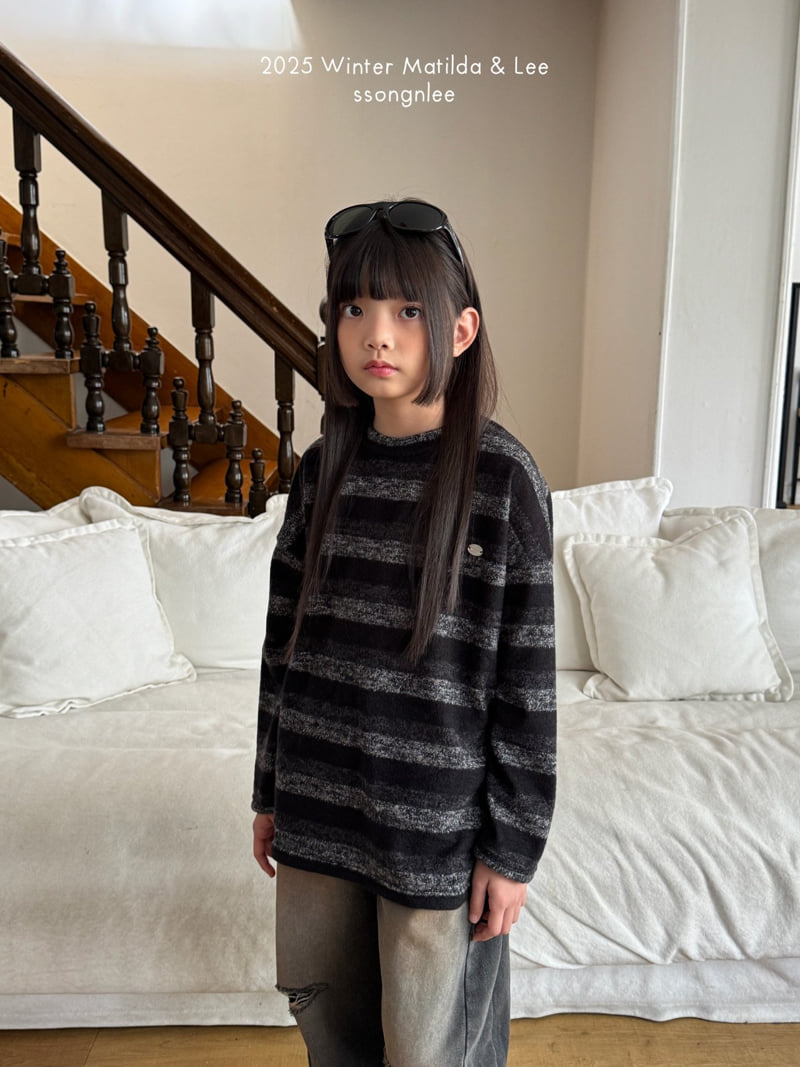 Matilda & Lee - Korean Children Fashion - #Kfashion4kids - Mono Stripe Knit - 4