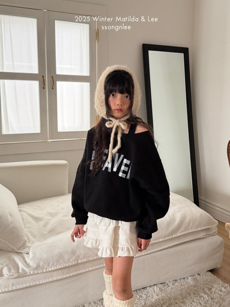 Matilda & Lee - Korean Children Fashion - #littlefashionista - Heaven Off Shoulder Sweatshirt - 10