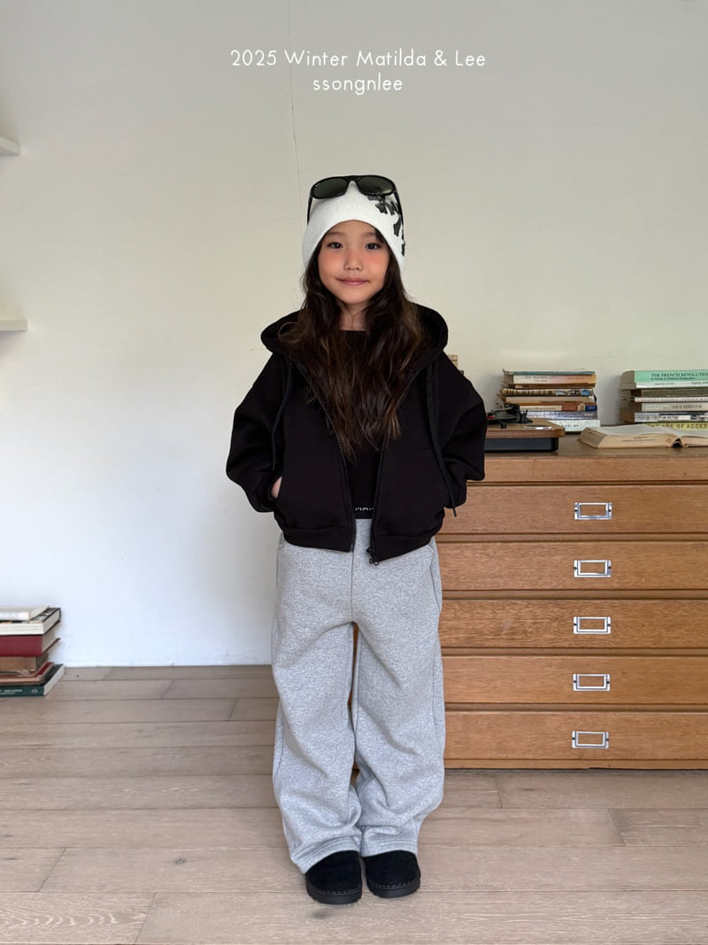 Matilda & Lee - Korean Children Fashion - #littlefashionista - Cubic Lettering Zip-up Hood - 4