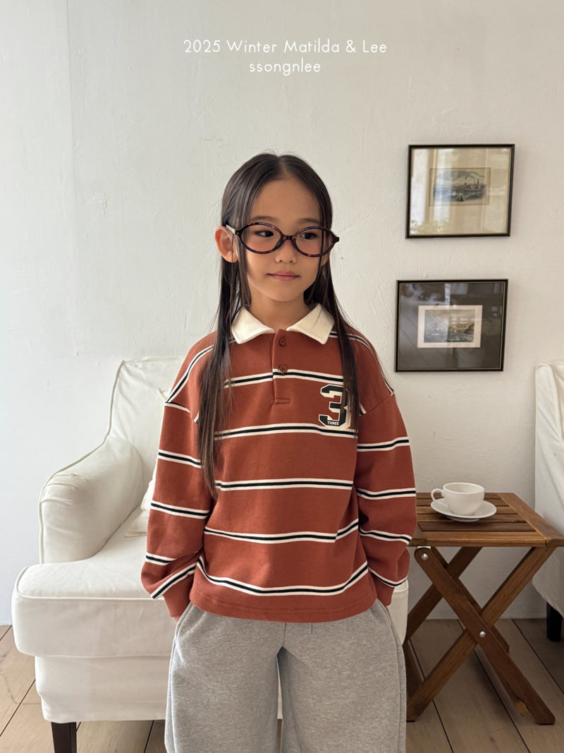 Matilda & Lee - Korean Children Fashion - #magicofchildhood - Number Three Collar Tee - 10