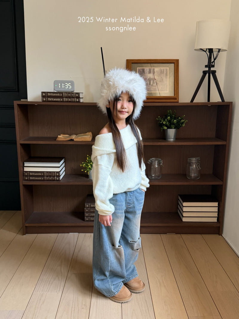 Matilda & Lee - Korean Children Fashion - #magicofchildhood - Faded Washed Denim Pants - 9