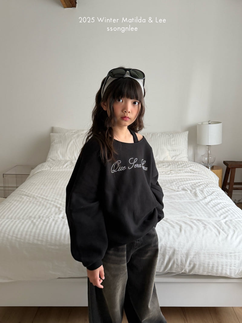 Matilda & Lee - Korean Children Fashion - #magicofchildhood - Cubic Off-Shoulder Sweatshirt - 5
