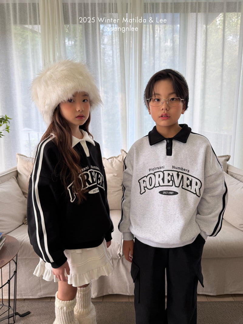 Matilda & Lee - Korean Children Fashion - #minifashionista - Forever Collar Sweatshirt - 7