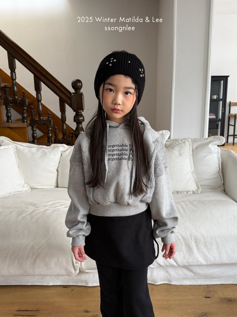 Matilda & Lee - Korean Children Fashion - #minifashionista - Knit Layered Hoodie - 8