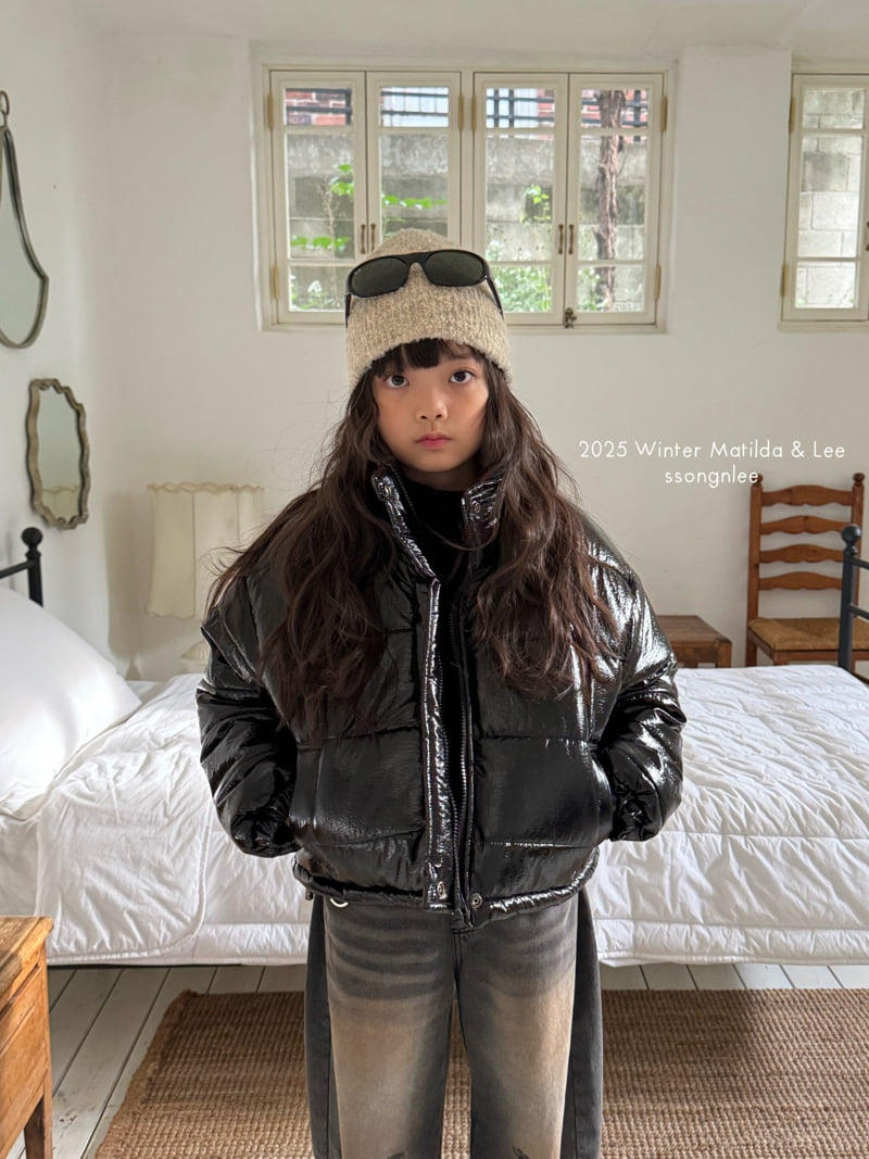 Matilda & Lee - Korean Children Fashion - #minifashionista - Glossy Crop Puffer Jacket - 11