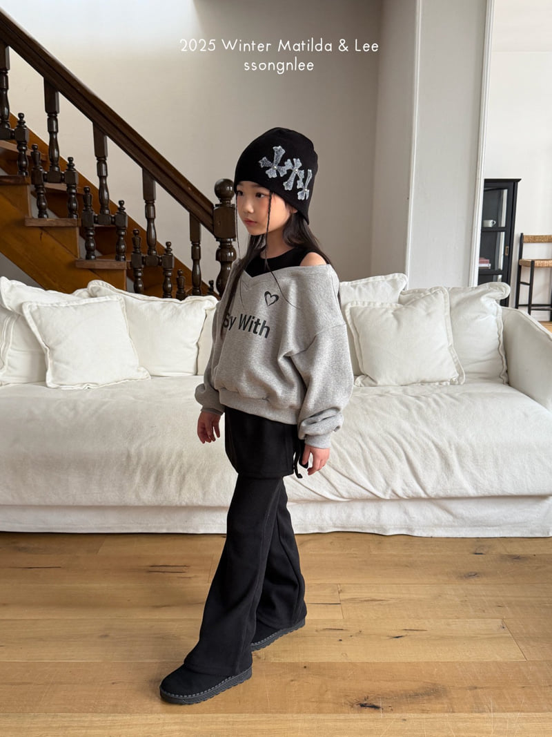 Matilda & Lee - Korean Children Fashion - #minifashionista - With Slit Sweatshirt - 8